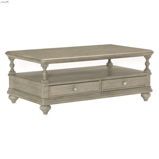 Grayling Downs Driftwood Grey Storage Coffee Table 1688-30 By Homelegance