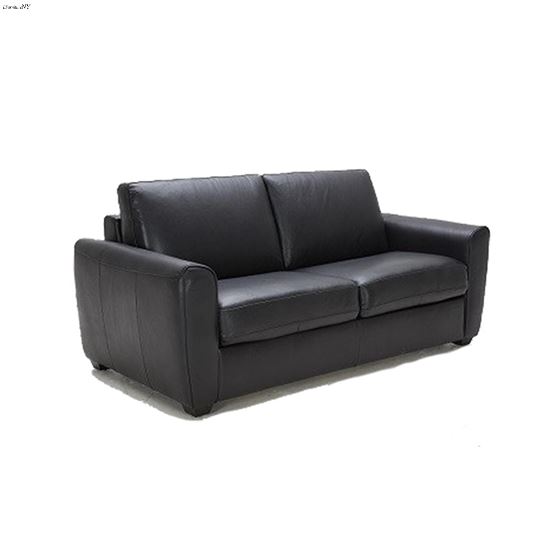 Ventura Black Leather Sofa Bed By JM Furniture