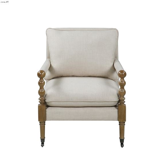 Monaghan Beige Accent Chair with Casters 903058-3