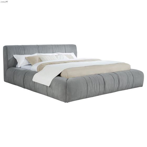 Wilshire Grey Upholstered Platform Bed 315981 By Coaster