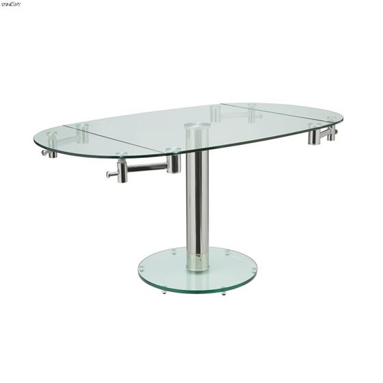 Thao Clear Glass Extendable Dining Table 1