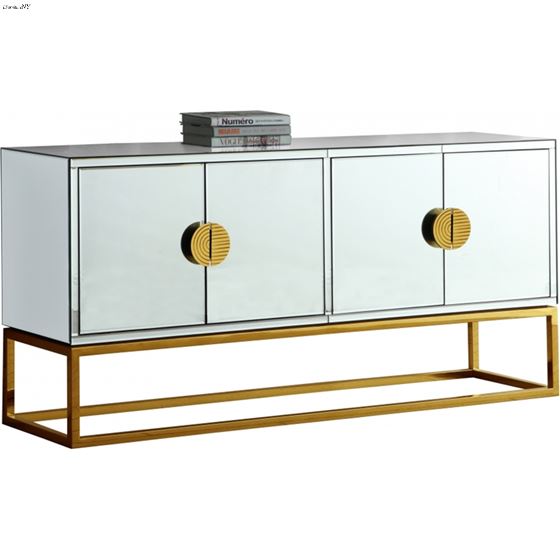 Marbella Mirrored Gold Stainless Steel Sideboard/B