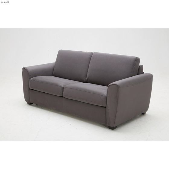 Mono Dark Grey Microfiber Sofa Bed Side