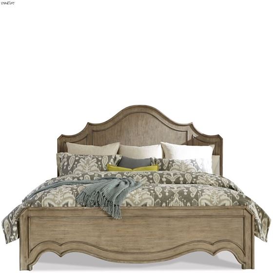 The Corinne Panel Bed in Acacia Finish By Riverside Furniture