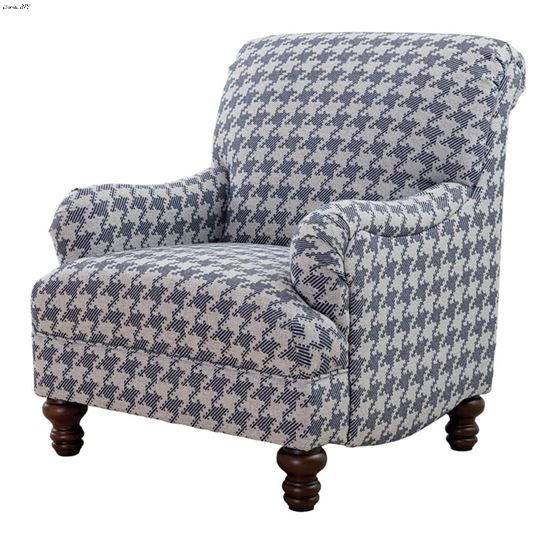 Glenn Blue Fabric Accent Chair 903093 By Coaster