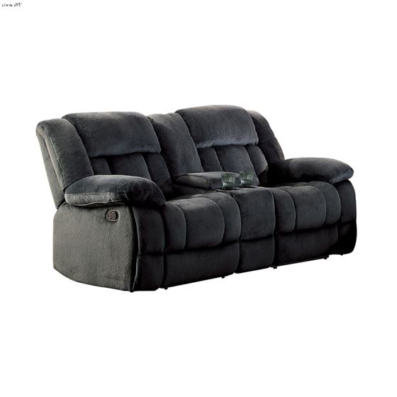 Laurelton Charcoal Reclining Loveseat 9636CC-2 by Homelegance