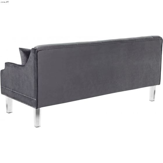 Roxy Grey Velvet Tufted Sofa Roxy_Sofa_Grey by Meridian Furniture 3