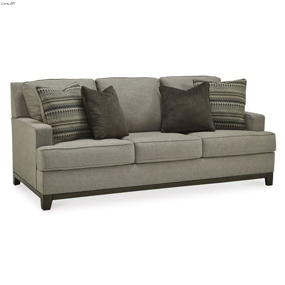 Kaywood Granite Fabric Sofa with Wood Trim 56303 By Ashley Signature Design