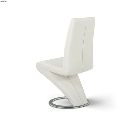Zaida - Modern White Dining Chair-3