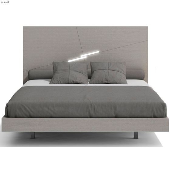 Faro Grey Premium Panel Platform Bed by JM Furniture