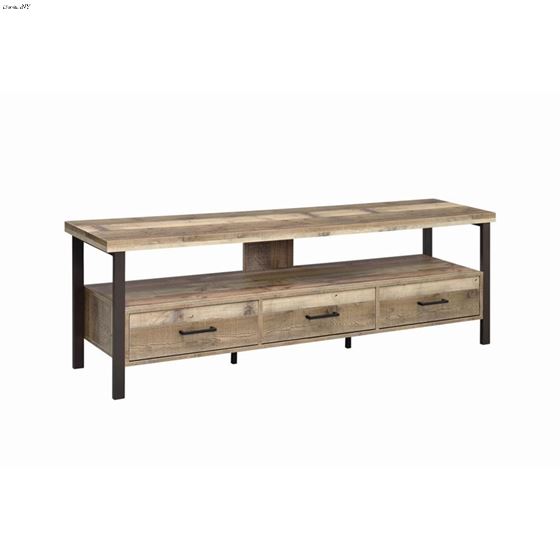 Weathered Pine 71 inch 3 Drawer TV Stand 721891 By Coaster