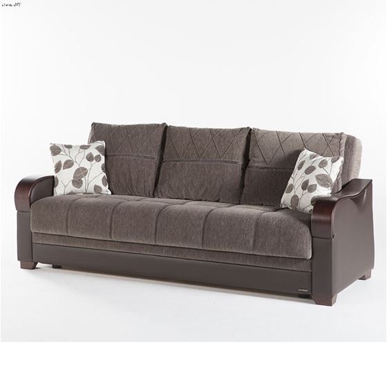 Bennett Sofa Bed in Armoni Brown by Istikbal