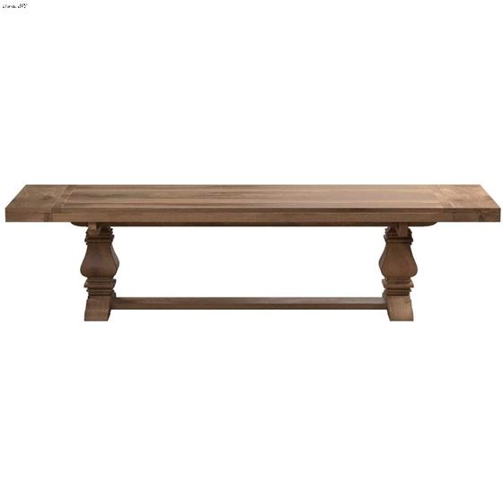 Florence Double Pedestal Trestle Dining Table 180201 Front