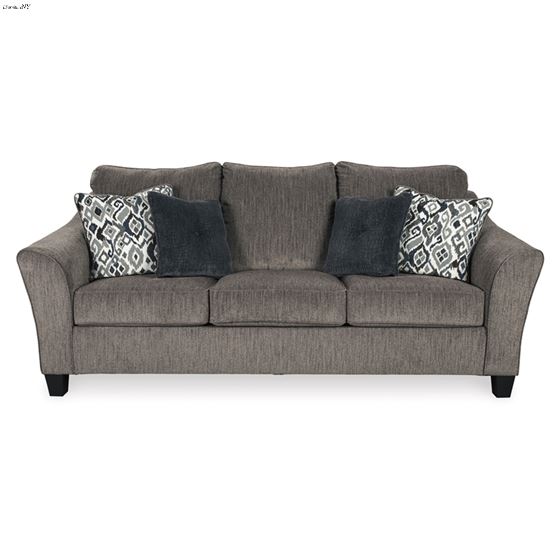 Nemoli Slate Fabric Queen Sleeper Sofa 45806-3