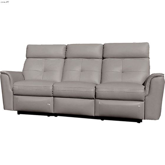 Modern Grey Italian Leather Sofa 8501 By ESF Furniture