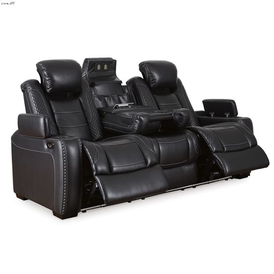 Party Time Midnight Power Reclining Sofa 37003 By Ashley Signature Design