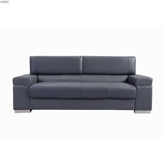 Soho Grey Leather Sofa-3