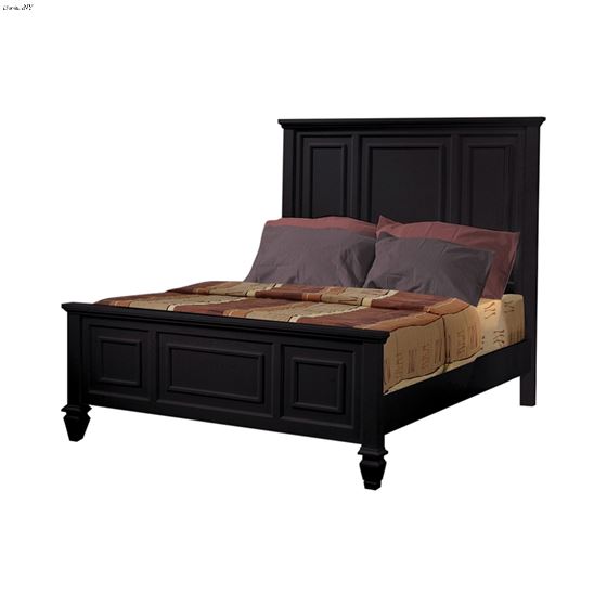 Sandy Beach Black Queen Panel Bed 201321Q By Coaster