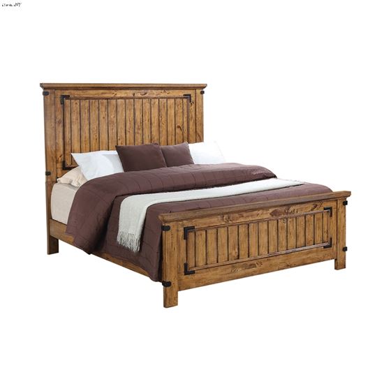 Brenner Rustic Honey Full Panel Bed 205261F By Coaster