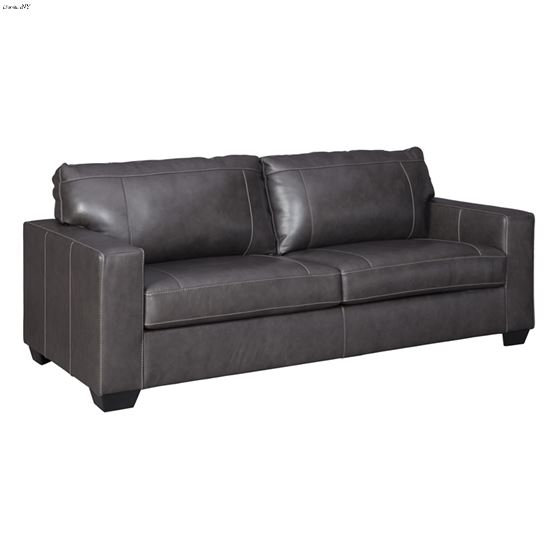 Morelos Grey Leather Queen Sofa Sleeper 3450339 By Ashley Signature Design