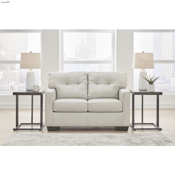 Belziani Coconut Leather Tufted Loveseat 54705-3