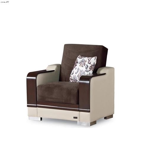 Texas Rich Brown Textured Fabric Chair Texas_Chair by Empire Furniture