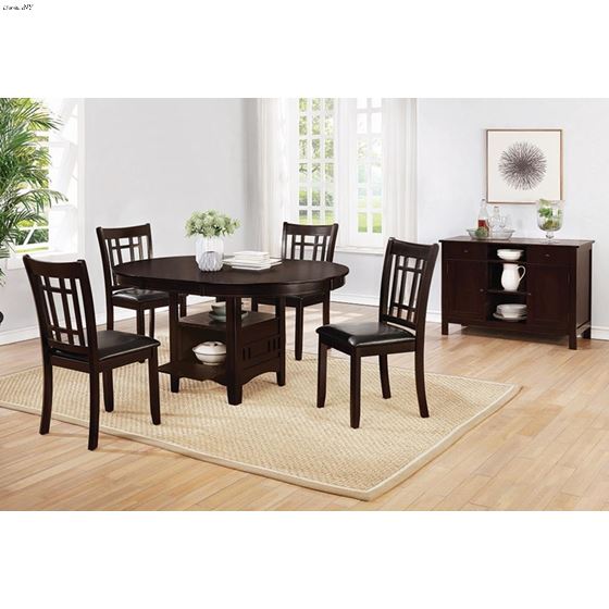 Lavon Espresso Padded Dining Chair 102672 - Set-3