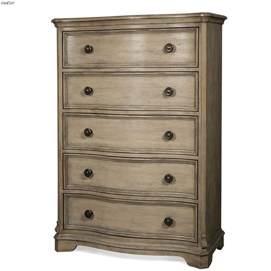 The Corinne 5 Drawer Chest in Acacia Finish by Riverside Furniture