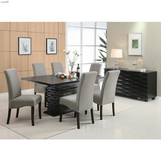 Stanton Black 66 inch Rectangle Dining Table 102-3