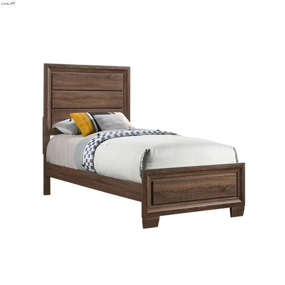 Brandon Warm Brown Twin Panel Bed 205321T  By Coaster