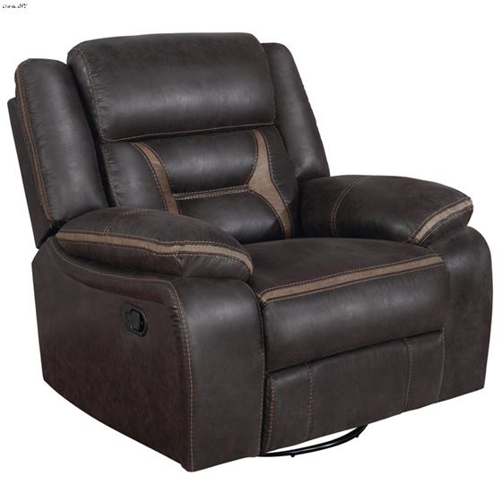 Greer Brown Leatherette Recliner 651356 By Coaster