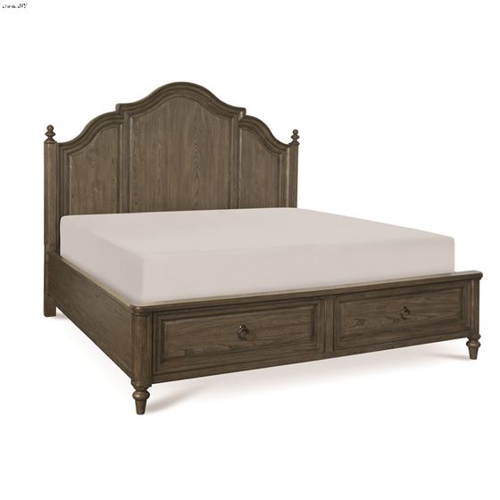 Brookhaven Rustic Dark Elm Storage Panel Queen Bed By Legacy Classic