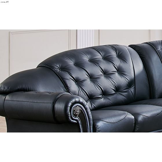 Apolo Black Sectional Detail 2