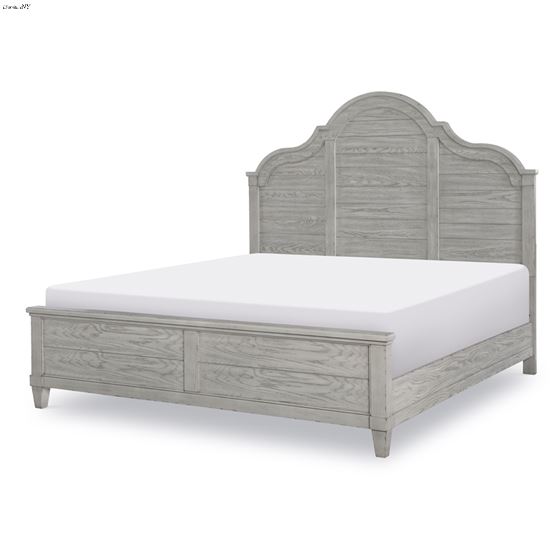 Belhaven King Panel Bed in Weathered Plank Finish Wood By Legacy Classic