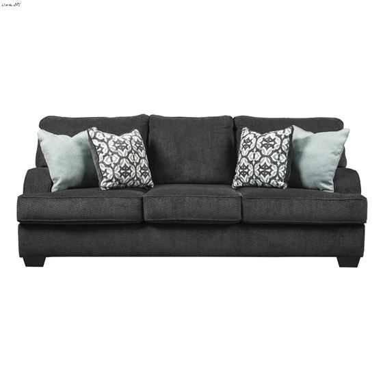 Charenton Charcoal Fabric Sofa 14101 By BenchCraft