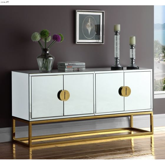 Marbella Mirrored Gold Sideboard/Buffet - 3