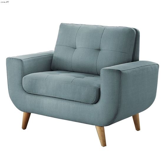 Deryn Teal Fabric Chair 8327TL-1 by Homelegance