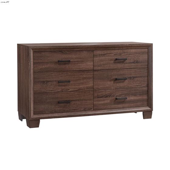 Brandon Warm Brown 6 Drawer Dresser 205323  By Coaster