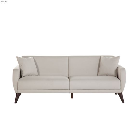 Flexy Zigana Beige Sofa Bed in a Box By Bellona USA