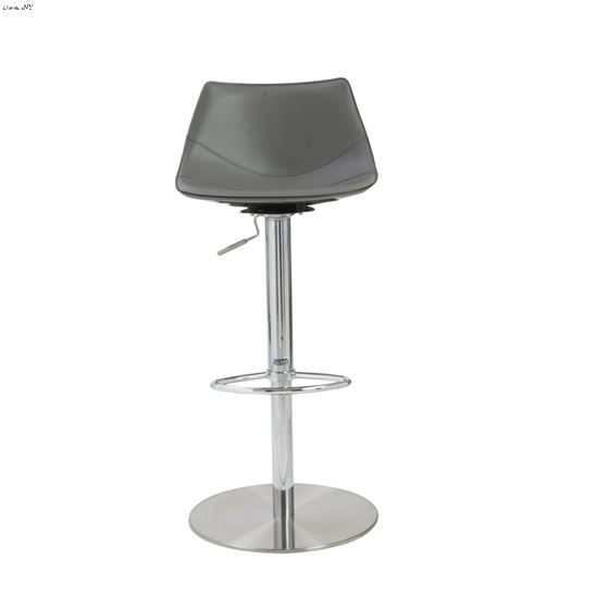 Rudy Grey Adjustable Bar Stool 05204GRY by Euro Style