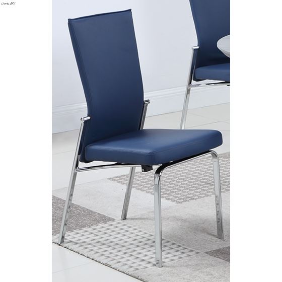 Chintaly Molly Blue Dining Side Chair