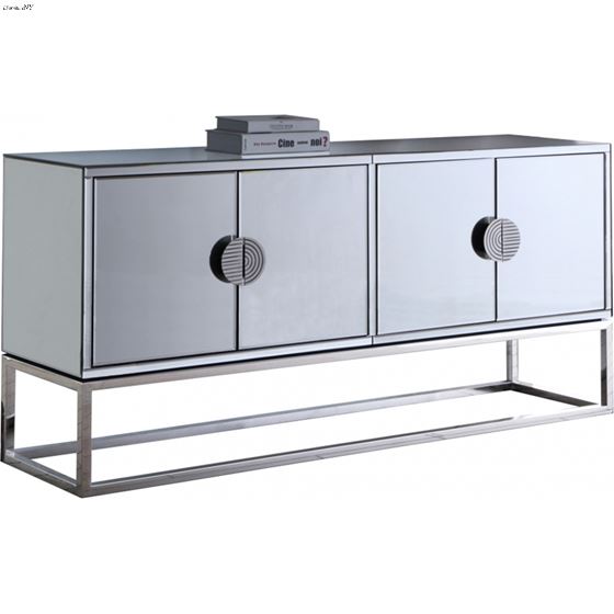 Marbella Mirrored Chrome Stainless Steel Sideboard