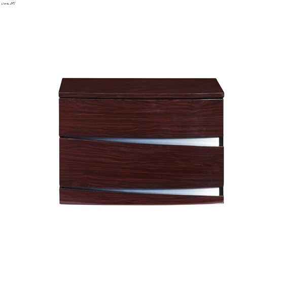 Aurora Wenge 2 Drawer Night Stand by Global Furniture USA