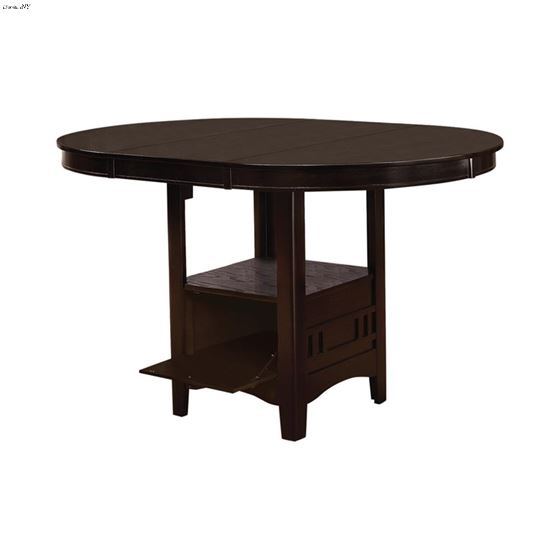 Lavon Oval Espresso Counter Height Dining Table 102888 By Coaster