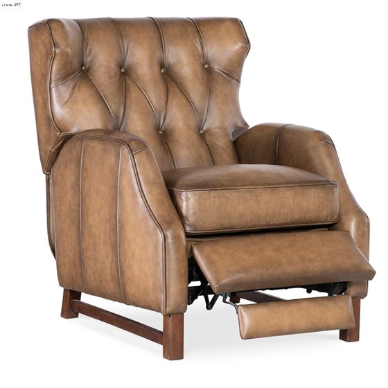 Henderson Nature Leather Press Back Recliner RC806-PB-078 By Hooker Furniture