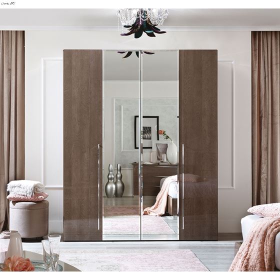 Platinum Collection 4 Door Wardrobe with 2 Mirror Doors