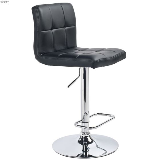 Max Air Lift Black Bar Stool 203-409 by WHI