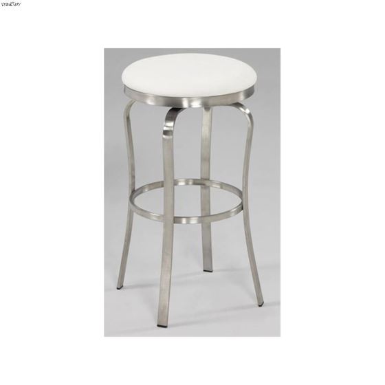 Modern Backless Counter Stool 1193 White By Chintaly