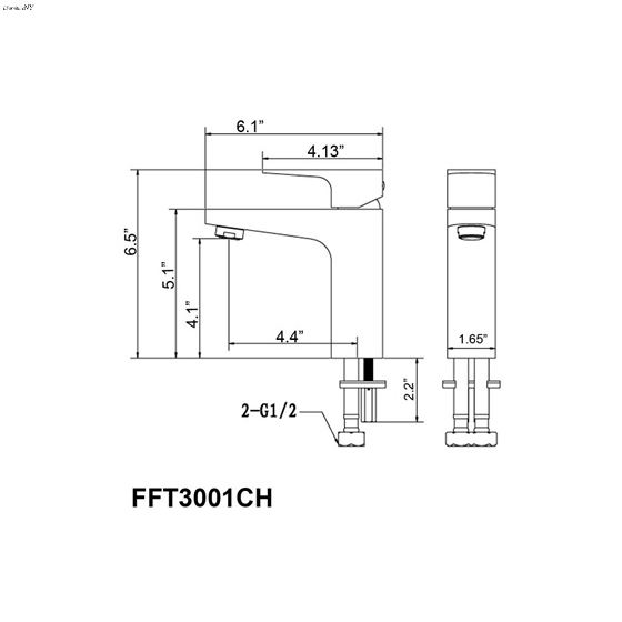 Vanity Faucet FFT3001CH-3