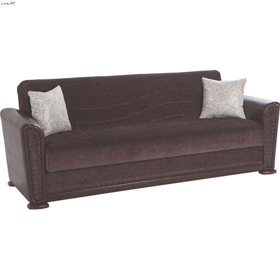 Alfa Sofa Bed in Jennifer Brown by Istikbal1